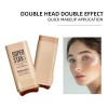 Base De Maquillaje, Corrector Y Contorno En Barra + Pincel