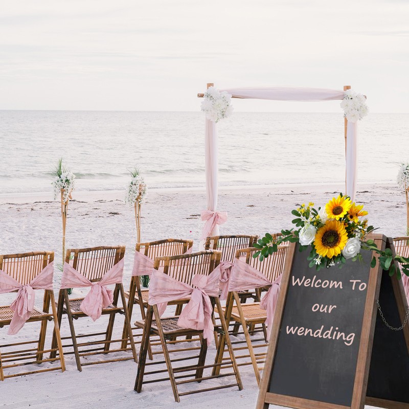 Wedding Party Welcome Sign Flower Decoration