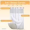 River Dream Heavyweight No Hooks Required Dotted Waffle Weave Shower