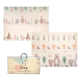 Tapete De Juego Plegable 1.55 X 2.00 Para Bebés Doble Vista