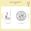 Beautiful Pink Bicycle Charm for Bracelets and Necklace, Hanging Dangle