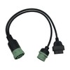 HYXUAN 9 Pin to OBD2 Interface Truck Y-j1939 obd2 Cable