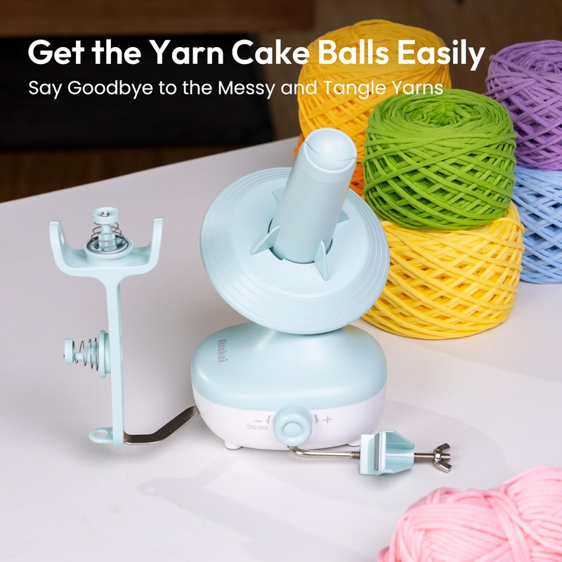 Etcokei Wool Roller, Electric Yarn Winder for Crocheting, Wool Unwinder