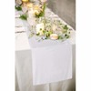 4 Pack Sequin Table Runner 14x80 Inch Wedding White Runner