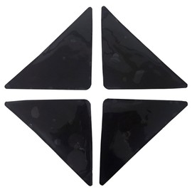 Operitacx 4pcs Rug Sticky Corners Curling Pads Non Slip Carpet Tape for Hardwood Floors Easy Installation Elegant Design for Mats and Rugs