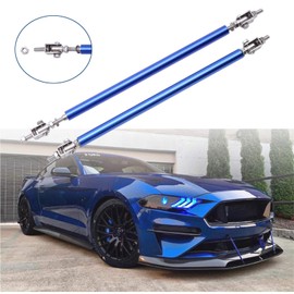 2 barras de puntal divisores ajustables, 8 a 13 pulgadas, barra de puntal de labio delantero, barras de soporte universales para amarre (azul, 10 a 13 pulgadas)