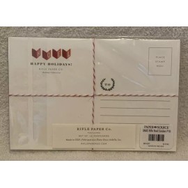 10 Pc Rifle Paper Co HAPPY HOLIDAYS NOEL CAROLERS Postcards - NIP
