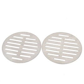 uxcell Stainless Steel Round Sink Floor Drain Strainer Cover 5 Inch Dia 2pcs