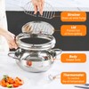 BEIYUANYA Deep Fryer Pot, Japanese Frying Pot with Thermometer and