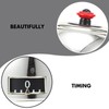 GRIRIW 1pc Timer Cook Square Kitchen Clock Flashing Retro Novelty