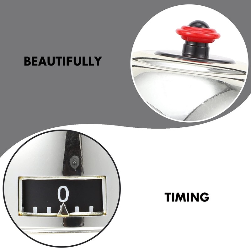 GRIRIW 1pc Timer Cook Square Kitchen Clock Flashing Retro Novelty