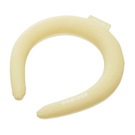 Cogit COOLOOP Ice Neck Ring, Freezes at 82.4°F (28° C), Cools for 2 Hours Under Scorching Sun in Midsummer, 3rd Place Overall Hit Ranking in 2022 in Nikkei Trendy, Honey Beige, M Size