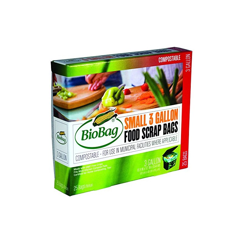 BioBag Compostable 3 Gallon Food Waste Bags - 100ct