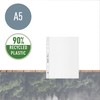 Leitz A5 Pockets, Pack of 25, Punched Plastic Sleeves, Embossed