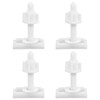 VILLCASE 4 Tornillos para Asiento de Inodoro, Fijación de Tapa
