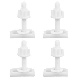 VILLCASE 4 Tornillos para Asiento de Inodoro, Fijación de Tapa de Baño WC