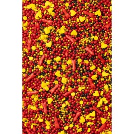 SD Pearls Sugar Sprinkles, Colourful Sprinkles Mix, Sprinkles Valentine's Day, Sprinkles Wedding, Sprinkles Hearts, Scatter Decoration for Cakes, Cakes, Muffins and Desserts (Mix "Devil Loves