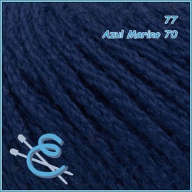 Hilaza Abuelita 100% algodón Bolsa con 5 bolitas de 50 gramos (Marino)