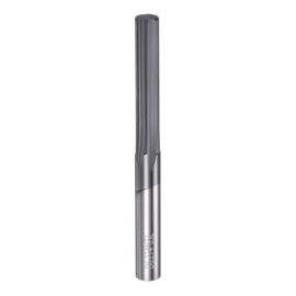 HARFINGTON Carbide Chucking Reamer 0.247"(6.27mm) Dia Straight Flute Straight Shank Machine Reamer Tool for Metal and Lathes CNC Machining Centers, Black