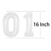 10 Pcs Number Foil Balloons 0-9, 16 Inch Self Inflating