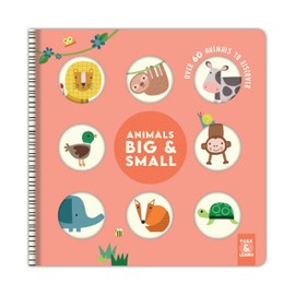 Animals Big & Small: Over 60 Animals to Discover (Happy Fox Books) Lions, Monkeys, Cows, Dogs, Whales, and More, for Preschoolers and Toddlers - Sturdy, Educational Board Book with Safe Rounded Edges