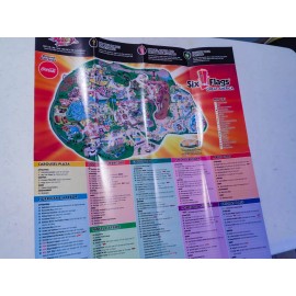 2011 Six Flags Great America park map