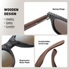 GZWSX Black walnut | polarized wooden sunglasses for men and