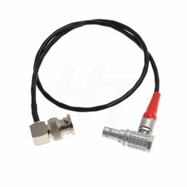 HangTon Timecode Sync Cable Right Angle 5 Pin to BNC for Sond Devices, Ambient NanoLockit to Zoom F4/F8 Recorder and CANON C300/C500, Sony, Panasonic GH5s, Amira Camera