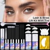 Kit Rizador De Pestañas + Laminado Cejas Con Queratina Tinte