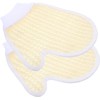 Guantes Exfoliantes de Chenilla Beige para Ducha COLLBATH 2 Piezas
