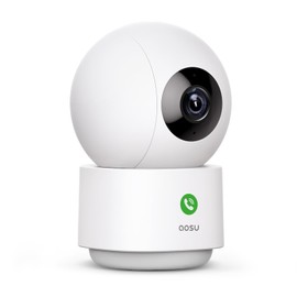aosu Security Camera, 3 Megapixels, Surveillance Camera, Indoor Surveillance Camera, Night Vision, Pet Camera, Motion Detection, Auto Tracking, Two-Way Calling, Security Camera, 360° Monitoring,
