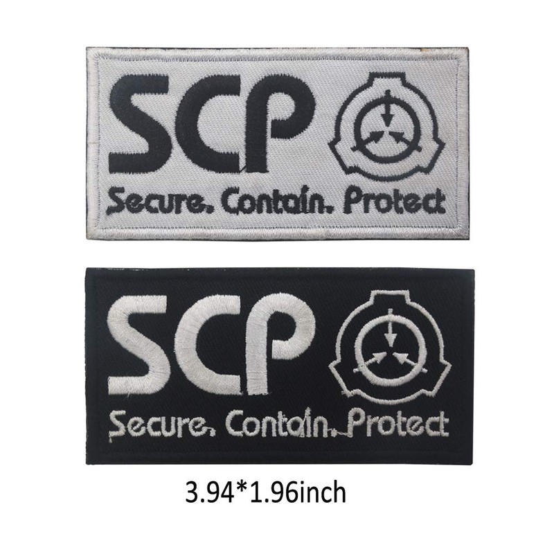 SCP Foundation Patch Special Containment Procedures Foundation Logo Embroidered Biker