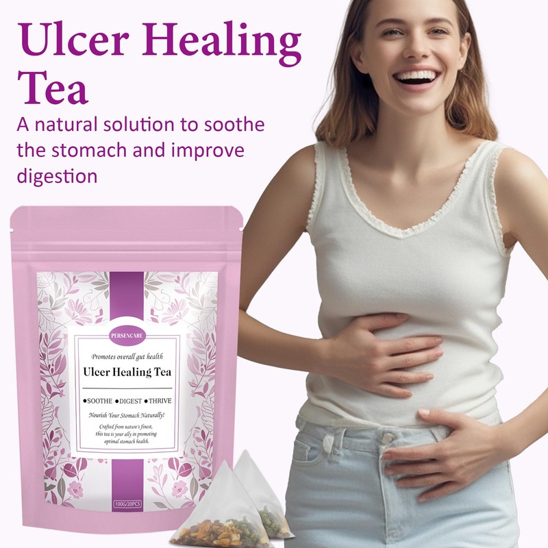VAEYAE 20 Pcs Ulcer Stomach Herbal Tea, Warm Stomach Promote