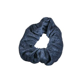 Pack of 2 Velvet Scrunchies (Charcoal)