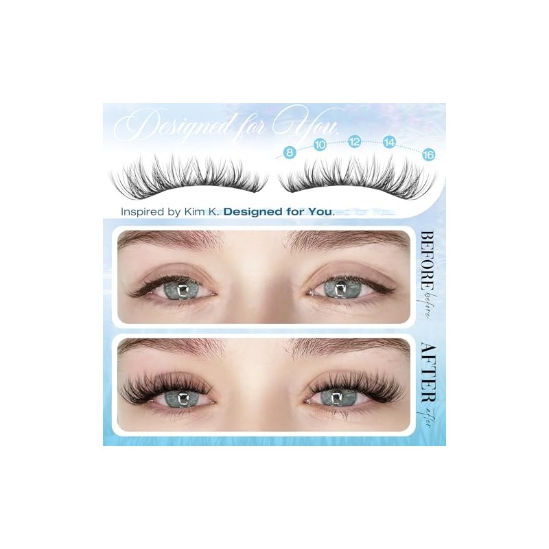 Spider Lash Clusters Fluffy Eyelash Extensions Wispy Individual Lashes Natural