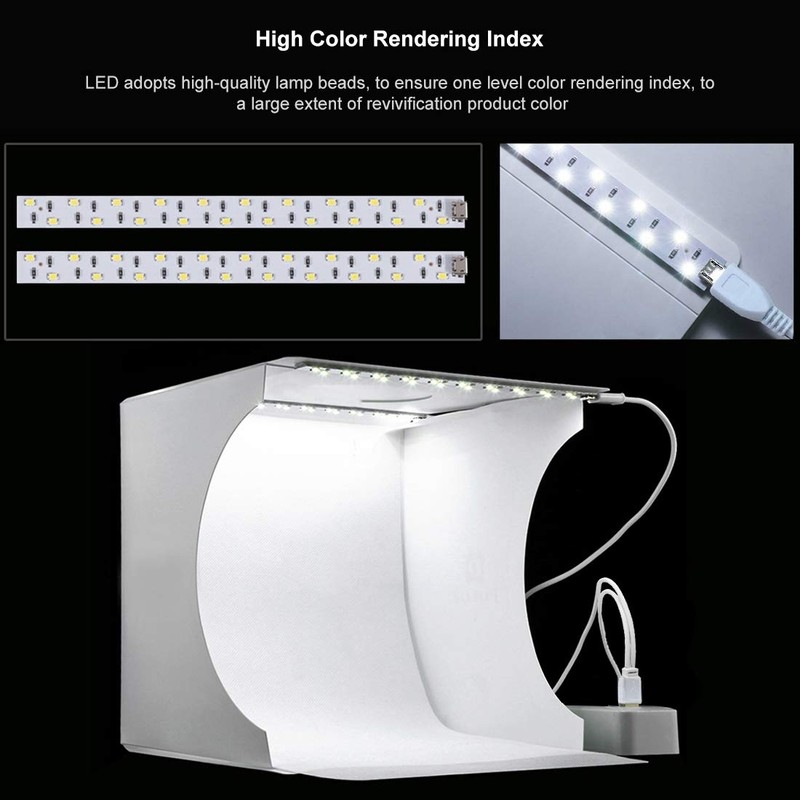 Mini Studio Light Box PULUZ 7.87in/20cm Foldable Photography Lighting Shooting