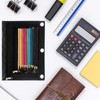 Cinvo Modern 3 Ring Pencil Case Zipper Pencil Pouch Canvas