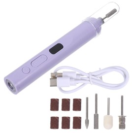 ULTECHNOVO Electric Nail Drill Machine 2-in-1 Nail Pen With Portable Lamp Electric Nail File Kit For Women Manicure And Pedicure Drill Bits For Home And Salon Use