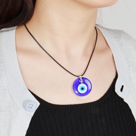Evil Eye Necklace For Women Delicate Ojo Choker Necklace Amulet Third Eye Necklace (14139-Evil Eye Necklace)