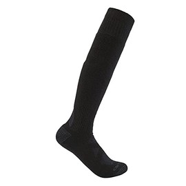 Carhartt Men's Heavyweight Merino Wool Blend Over-The-Calf Sock, Black, Large