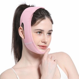 BGENHPON Reusable Double Chin Reducer Face Lift Tape Face Slimming Strap For Women Breathable V Line Lifting Mask Innovative Lifting Technology One Size Fits All