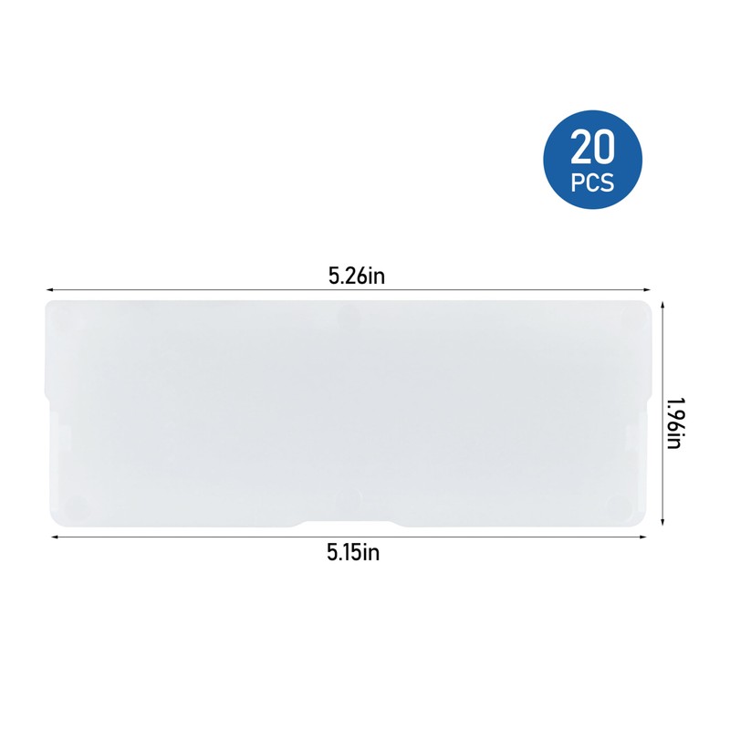 40717 Width Dividers for Craft Cabinet Large Drawers White 20Pcs
