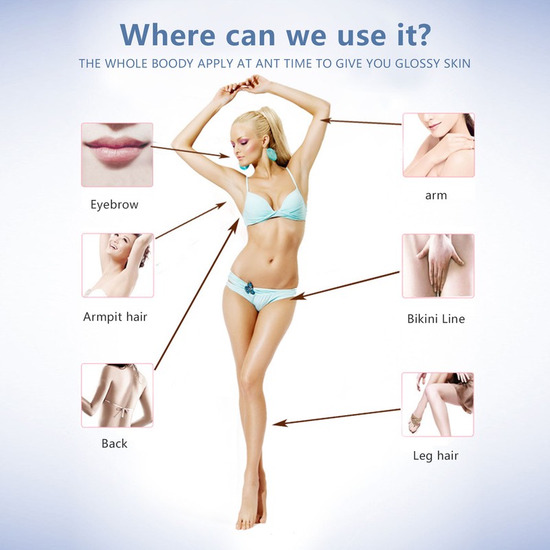 2 in 1 Women Epilator Hair Removal Wet Dry Electric