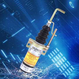 Fuel Shut-off Solenoid Valve, 366-07197 SA-3405T Electric Solenoid Valve for Electric Generator 12 V