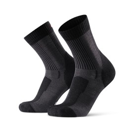 DANISH ENDURANCE Lightweight Merino Wool Hiking Socks, Warm Outdoor & Trekking Socks, Wool Socks, Padded, Anti-Blister, for Men & Women, 1 Pair
