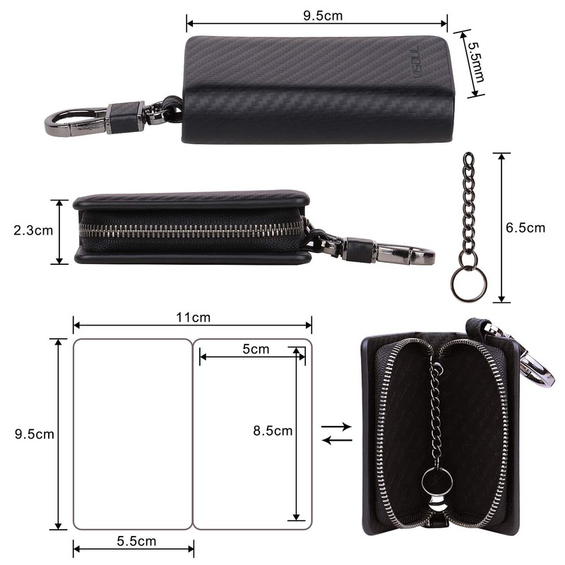 [VISOUL] Smart Key Case, Genuine Leather, Italian Leather, Cover Type,
