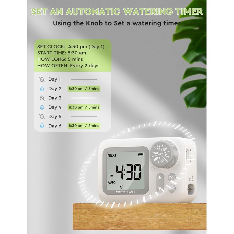 [2025 Upgraded] Automatic Watering System, 15 Potted Indoor Houseplants Support