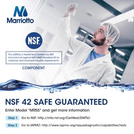 MARRIOTTO Replacement for Bosch Ultra Clarity Pro Water Filter, Compatible with BORPLFTR50, 12033030, 11032531, 11025825,12028325, BORPLFTR55, WFC100MF, WFS200MF (2 Pack)