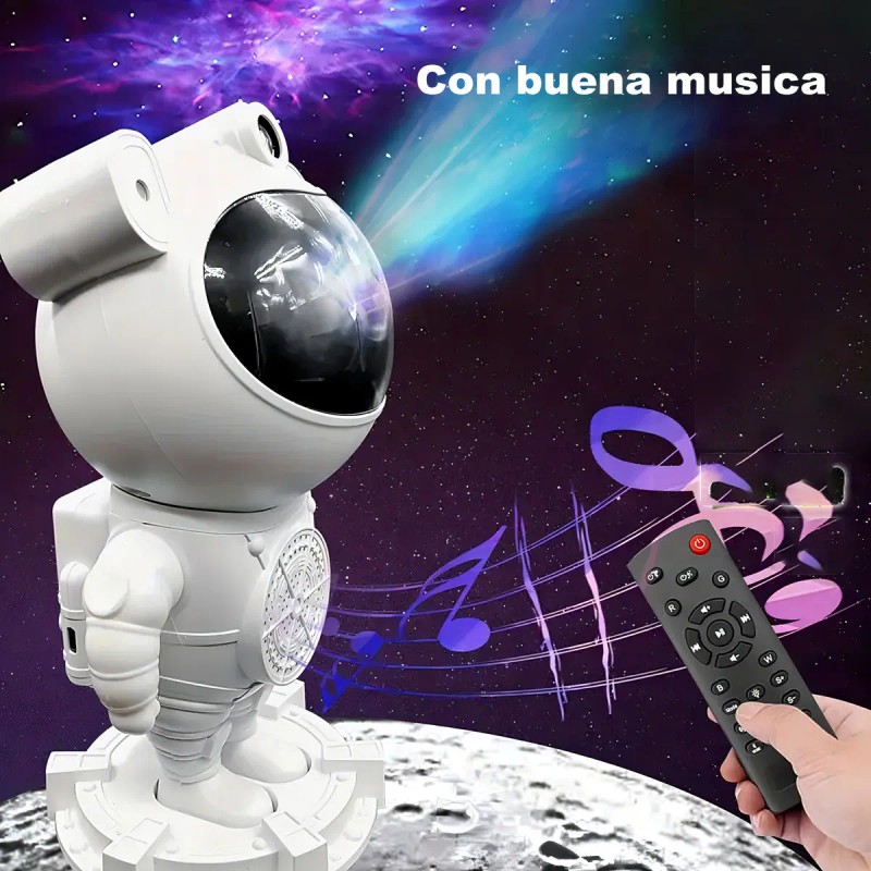 Proyector Estrellas CM-TOP Astronauta Luz LED Bluetooth USB 12cm
