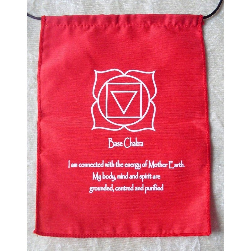 Chakra Meditation Cotton Prayer Flags Bunting - Hand Made in